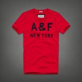 Abercrombie - Camiseta Vermelha/Preto (G)